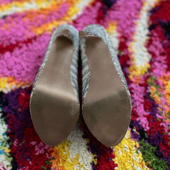 Silver Rhinestone Heels. - Picture 4 of 4